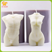 Load image into Gallery viewer, 3D Body Silicone Mold Chocolate Polymer Clay Soap Candle Wax Resin Handmade Candle Mould