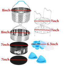 Load image into Gallery viewer, 20/8pcs Instant Pot Accessories Set Electric Pressure Cooker Accessories Stainless Steel Steamer Basket  Kitchen Cooking Tools
