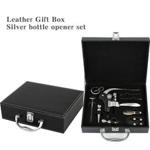 Load image into Gallery viewer, 9 Pcs/set Zinc Alloy Rabbit Shape Red Wine Opener Tool Set Cork Bottle Opener Kit Professional Corkscrew Pourer Set Gift Box Set
