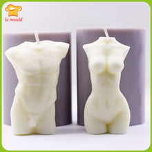 Load image into Gallery viewer, 3D Body Silicone Mold Chocolate Polymer Clay Soap Candle Wax Resin Handmade Candle Mould
