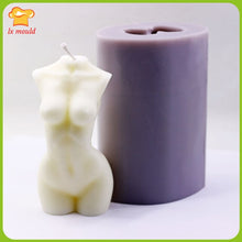 Load image into Gallery viewer, 3D Body Silicone Mold Chocolate Polymer Clay Soap Candle Wax Resin Handmade Candle Mould
